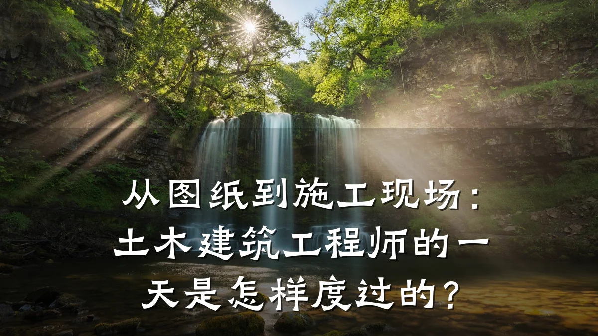 从图纸到施工现场：土木建筑工程师的一天是怎样度过的？