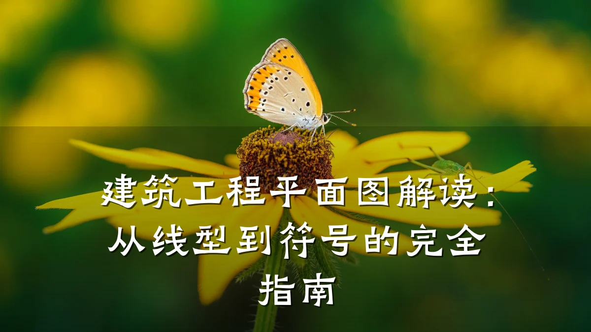 建筑工程平面图解读:从线型到符号的完全指南