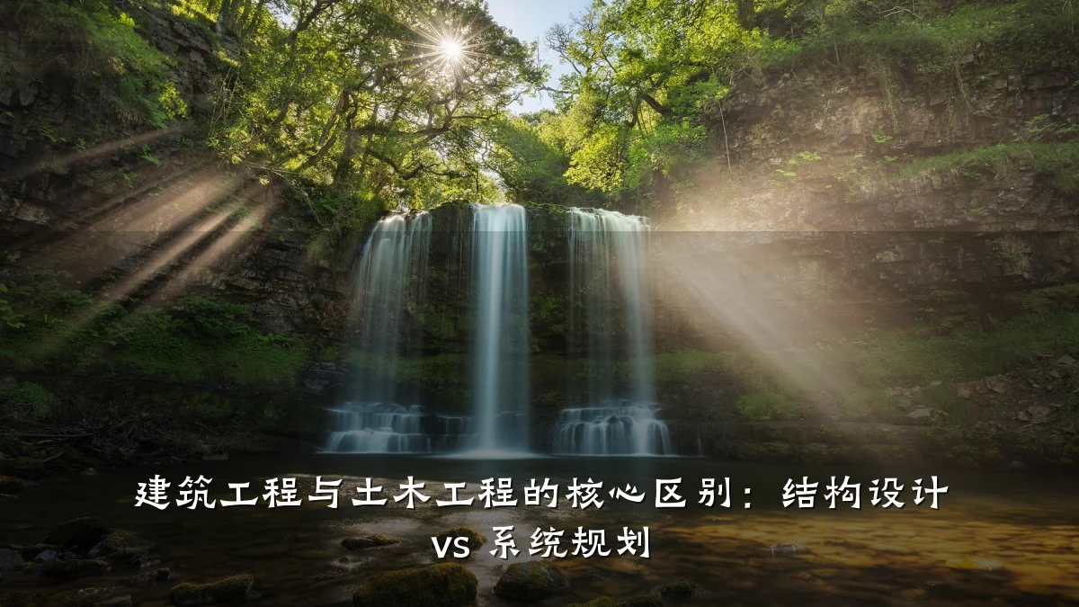 建筑工程与土木工程的核心区别：结构设计 vs 系统规划