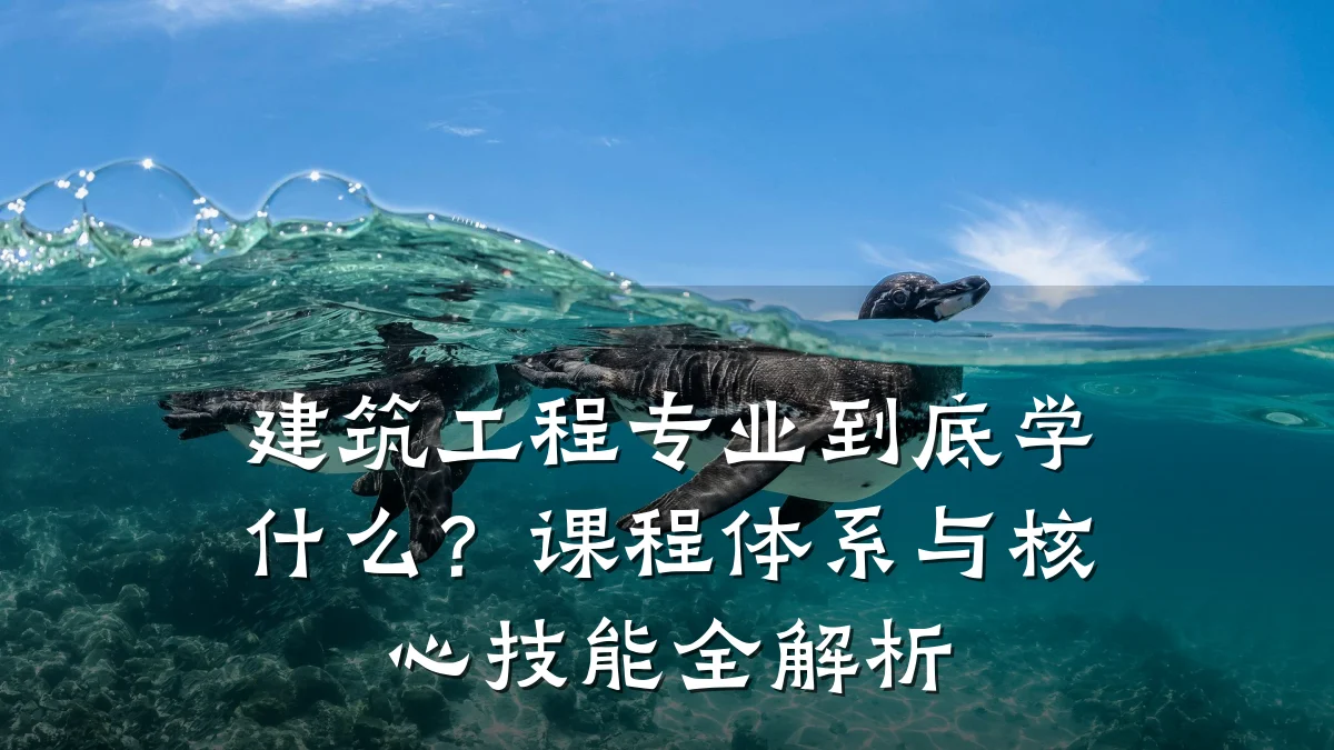 建筑工程专业到底学什么？课程体系与核心技能全解析