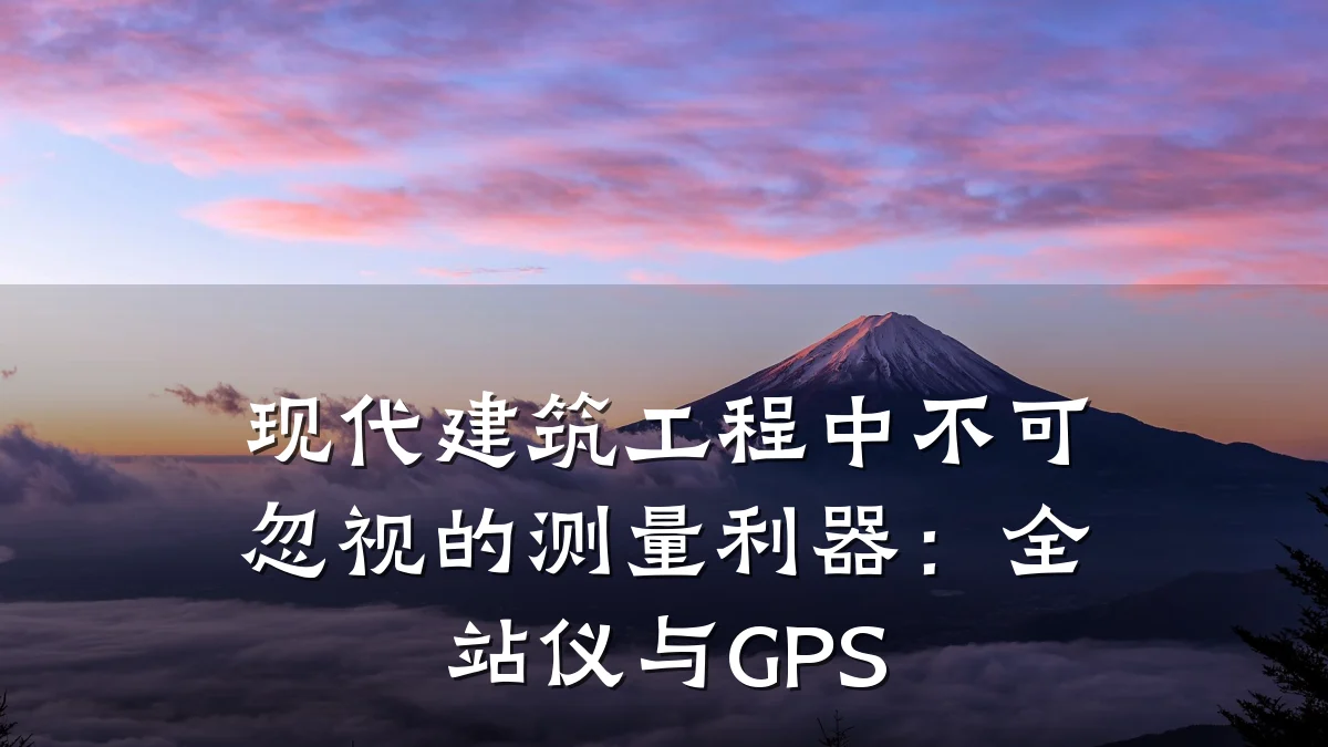 现代建筑工程中不可忽视的测量利器:全站仪与GPS