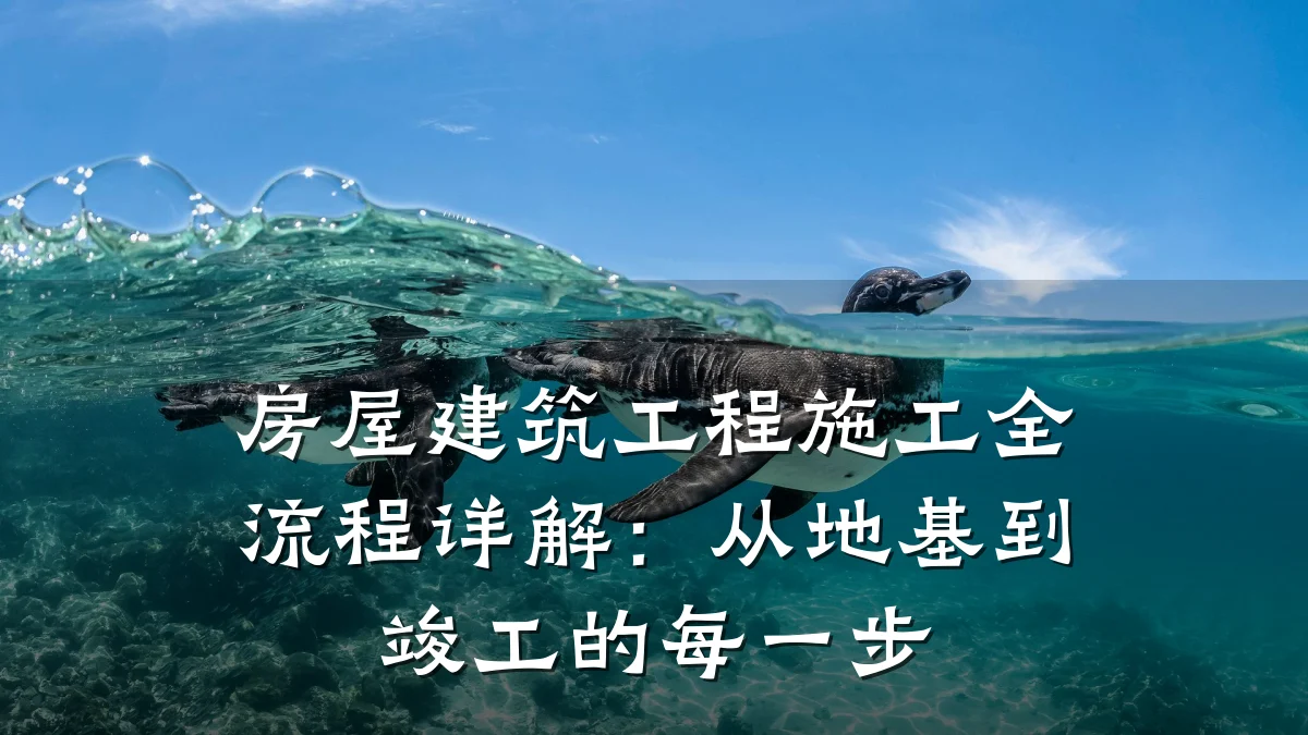 房屋建筑工程施工全流程详解：从地基到竣工的每一步