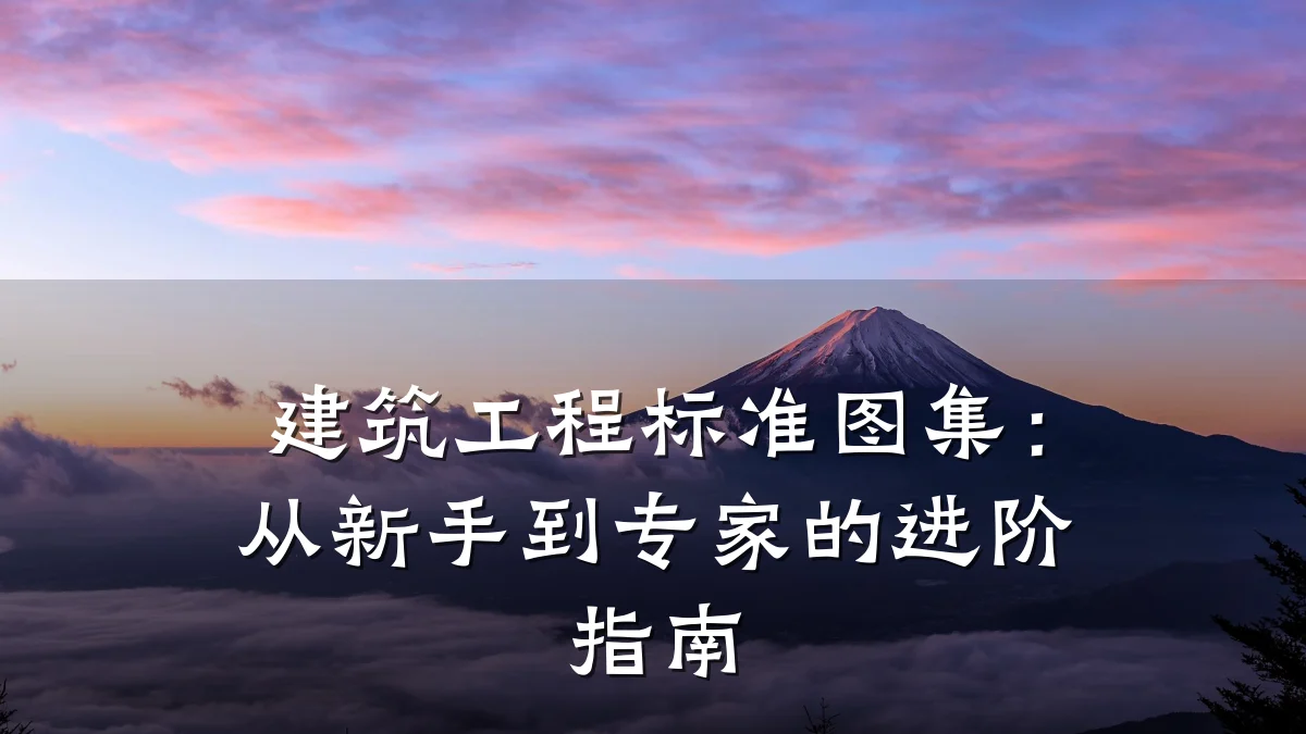 建筑工程标准图集：从新手到专家的进阶指南