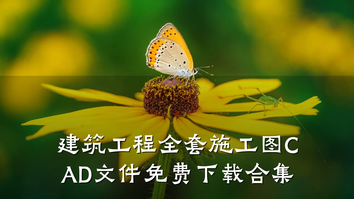 建筑工程全套施工图CAD文件免费下载合集