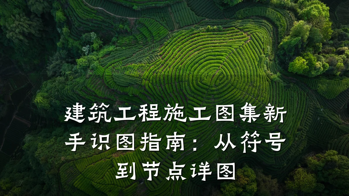 建筑工程施工图集新手识图指南：从符号到节点详图
