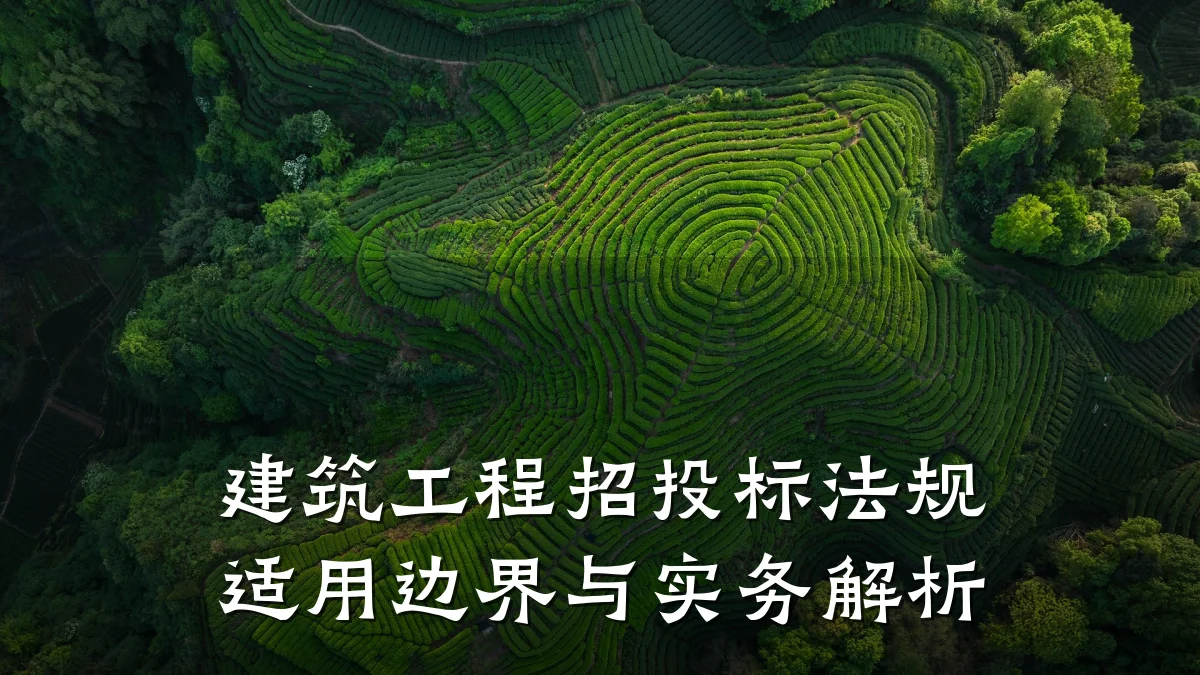建筑工程招投标法规适用边界与实务解析
