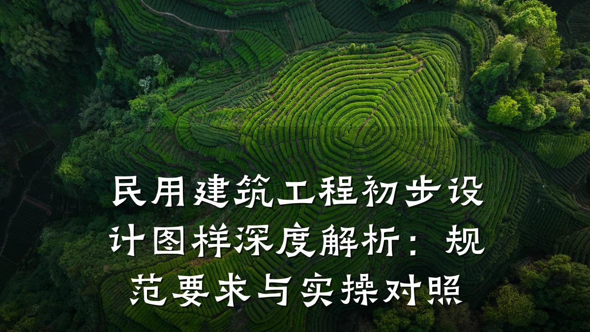 民用建筑工程初步设计图样深度解析：规范要求与实操对照