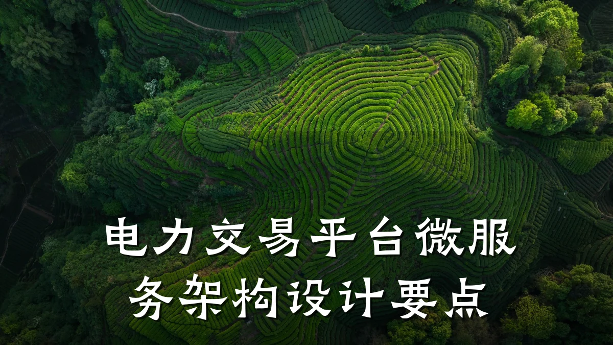 电力交易平台微服务架构设计要点