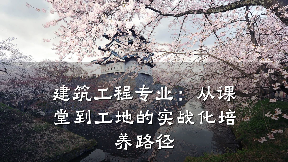 建筑工程专业：从课堂到工地的实战化培养路径