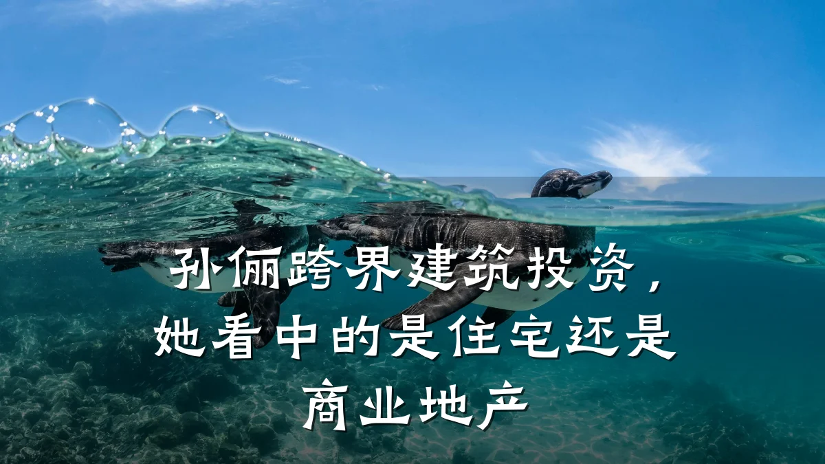 孙俪跨界建筑投资,她看中的是住宅还是商业地产
