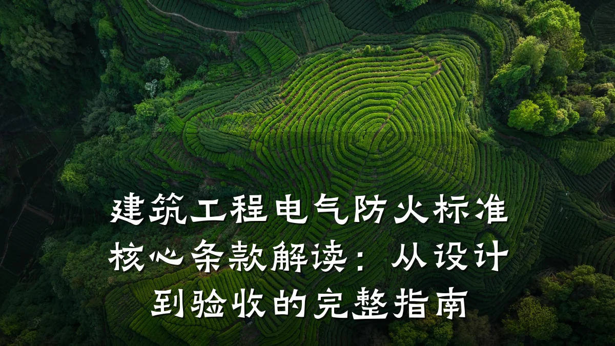 建筑工程电气防火标准核心条款解读：从设计到验收的完整指南
