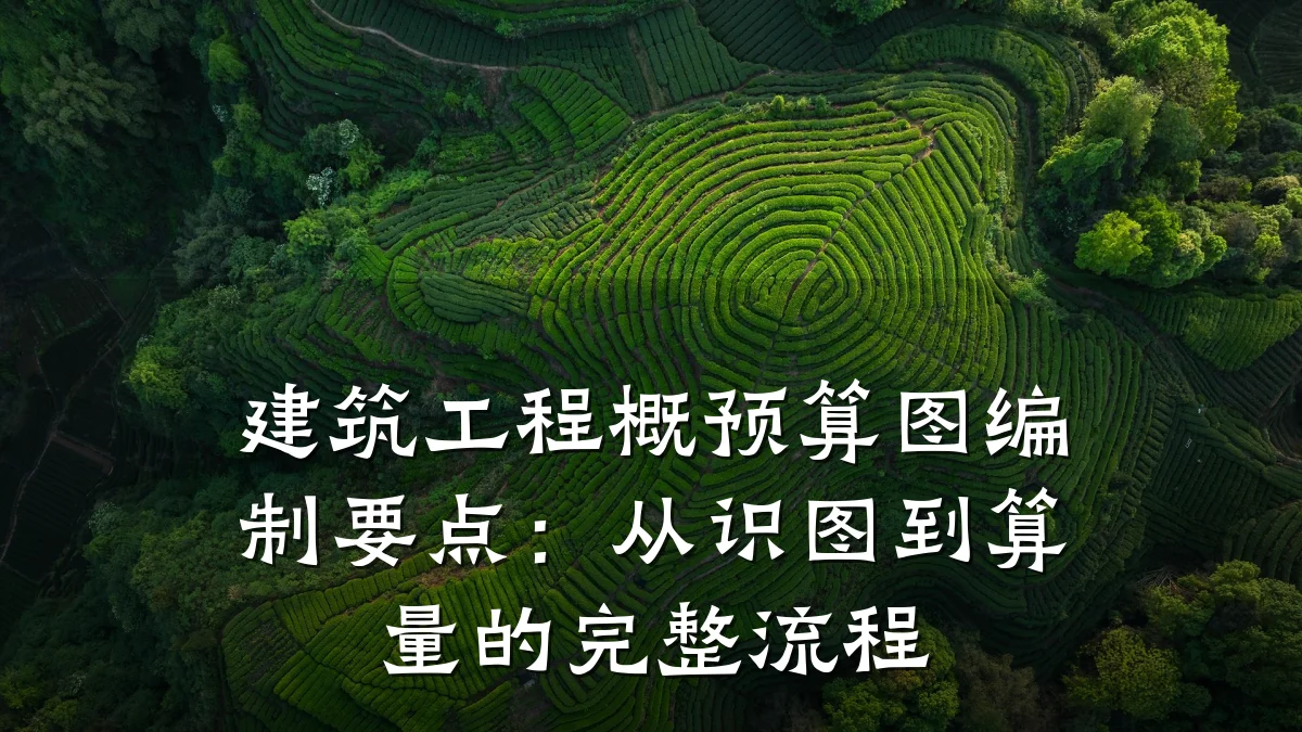 建筑工程概预算图编制要点：从识图到算量的完整流程
