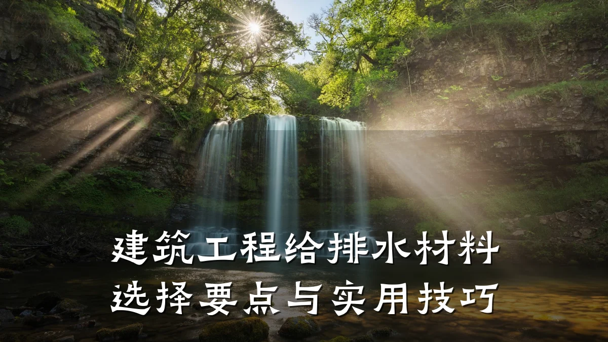 建筑工程给排水材料选择要点与实用技巧