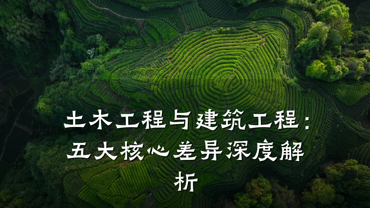 土木工程与建筑工程：五大核心差异深度解析