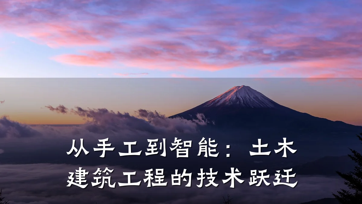 从手工到智能：土木建筑工程的技术跃迁