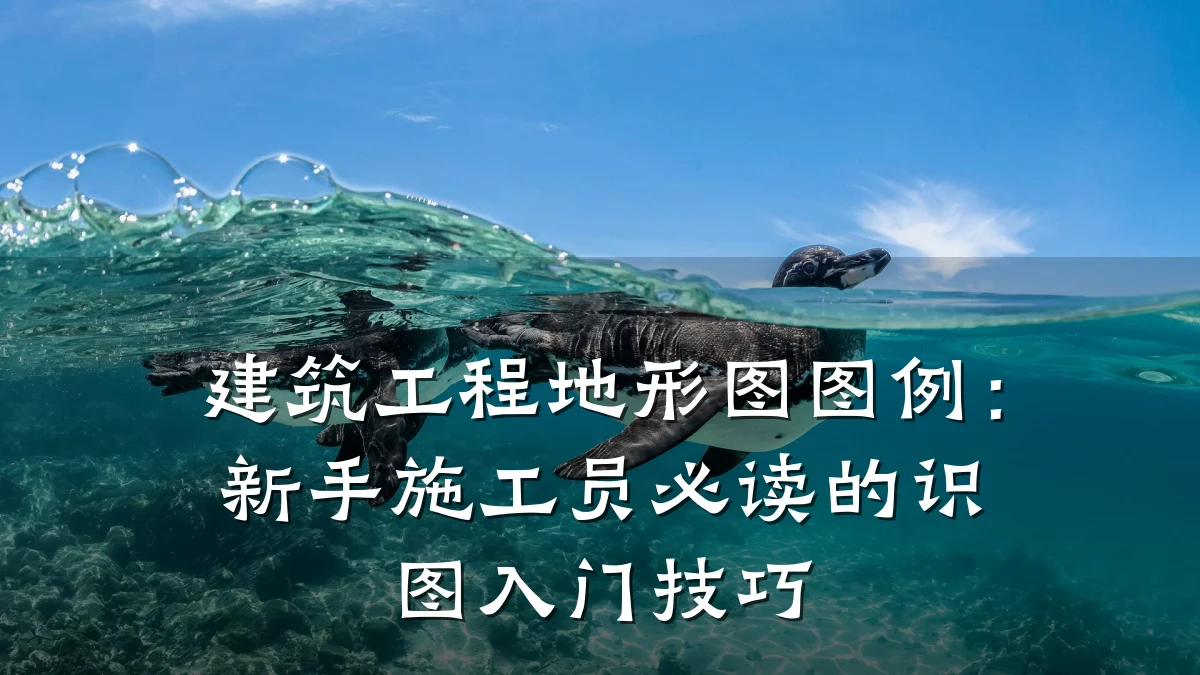 建筑工程地形图图例：新手施工员必读的识图入门技巧