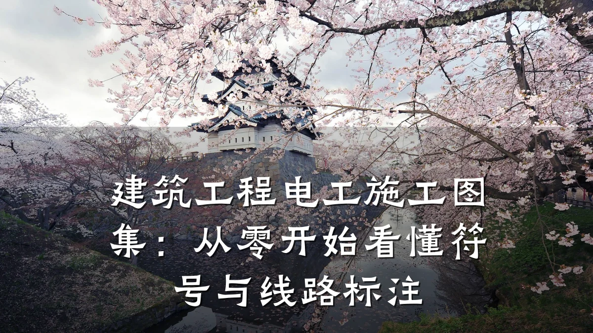 建筑工程电工施工图集：从零开始看懂符号与线路标注