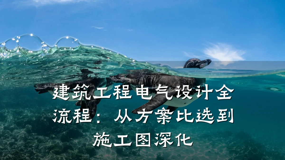 建筑工程电气设计全流程：从方案比选到施工图深化