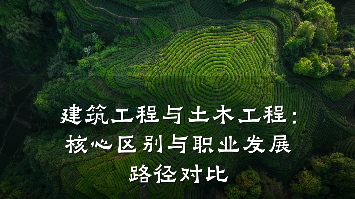 建筑工程与土木工程：核心区别与职业发展路径对比