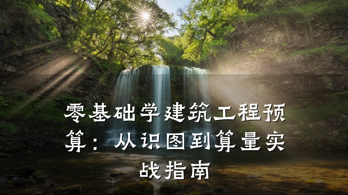 零基础学建筑工程预算:从识图到算量实战指南