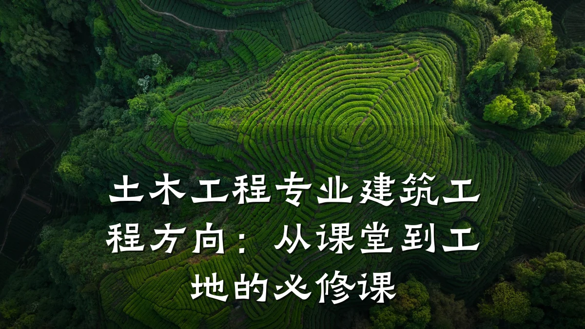 土木工程专业建筑工程方向：从课堂到工地的必修课