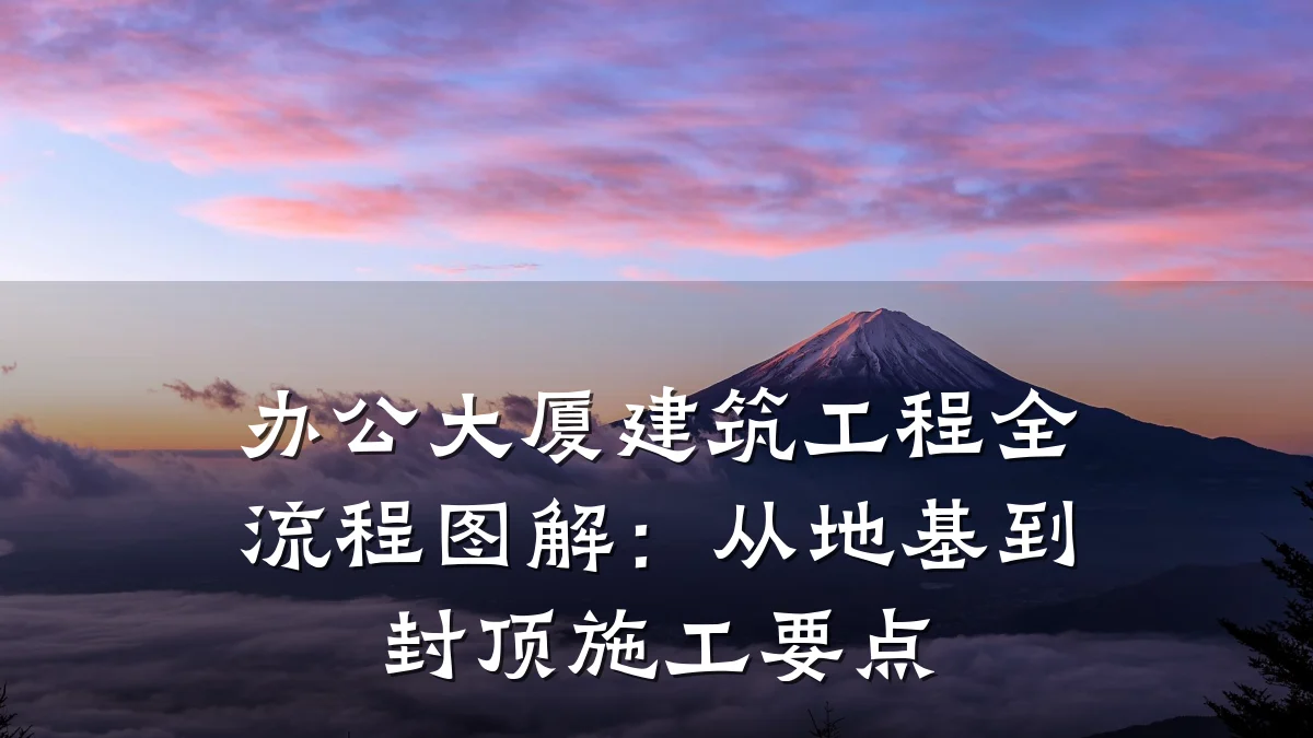 办公大厦建筑工程全流程图解：从地基到封顶施工要点