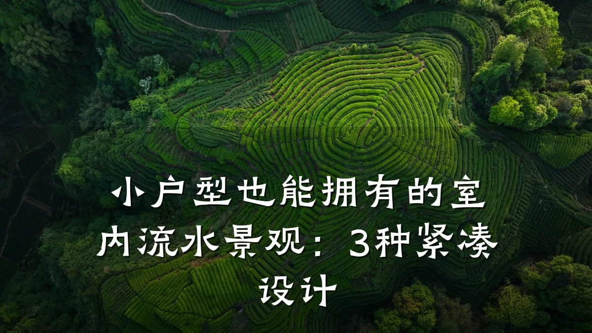 小户型也能拥有的室内流水景观:3种紧凑设计