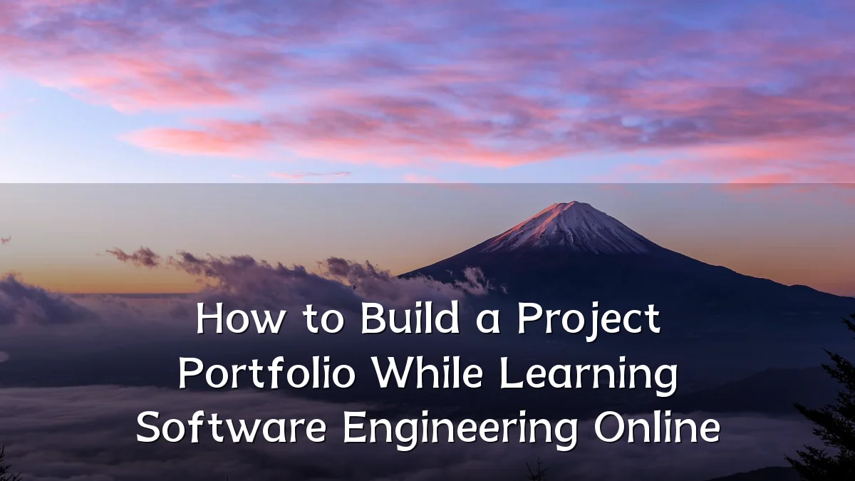 How to Build a Project Portfolio While Learning Software Engineering Online