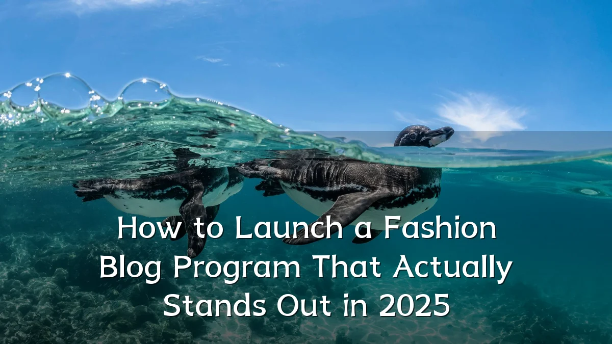 How to Launch a Fashion Blog Program That Actually Stands Out in 2025