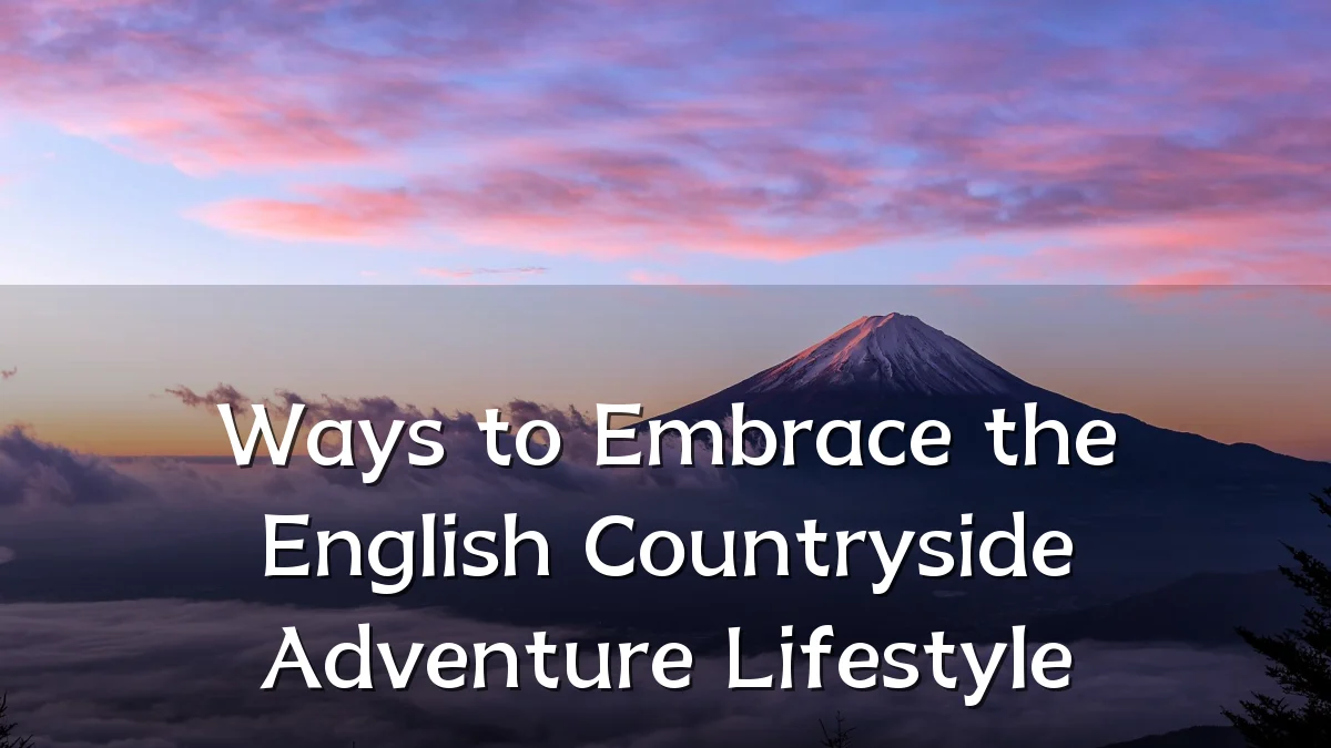 Ways to Embrace the English Countryside Adventure Lifestyle