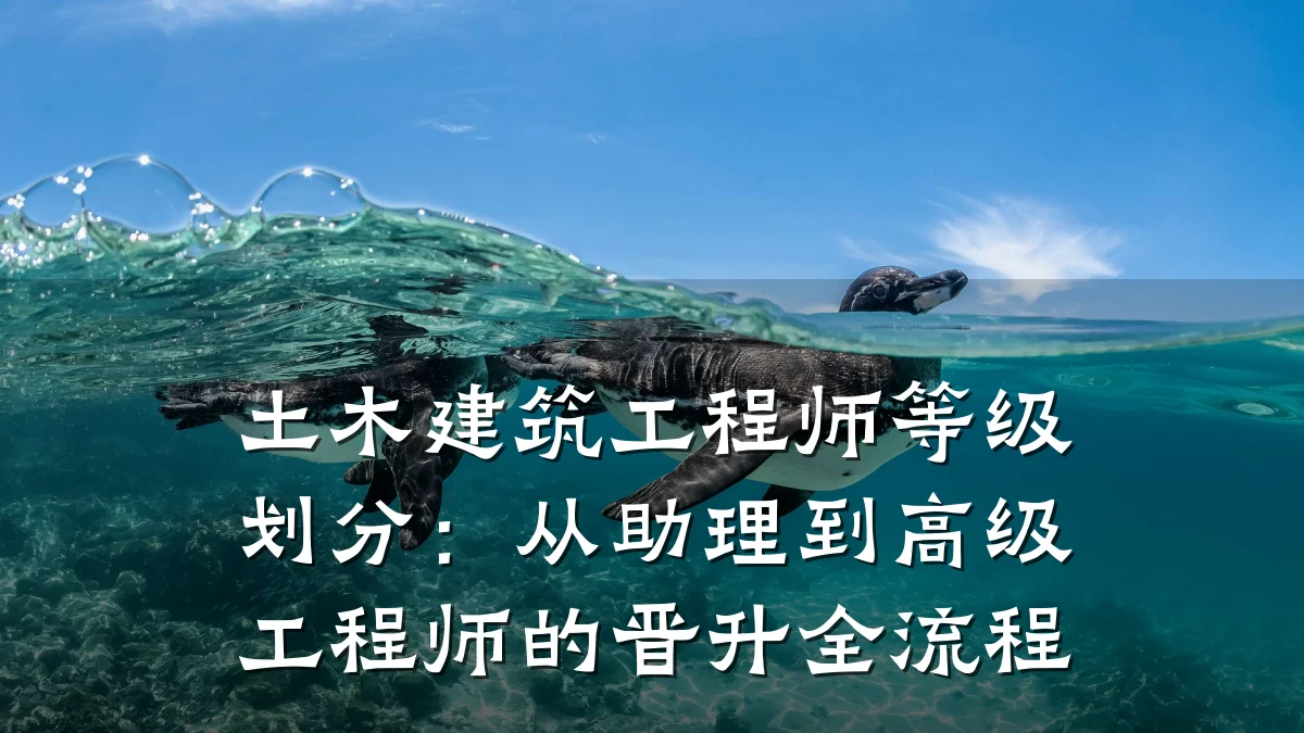 土木建筑工程师等级划分：从助理到高级工程师的晋升全流程
