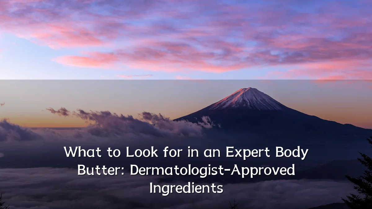 What to Look for in an Expert Body Butter: Dermatologist-Approved Ingredients