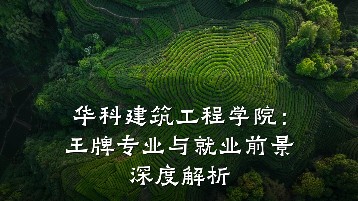 华科建筑工程学院：王牌专业与就业前景深度解析