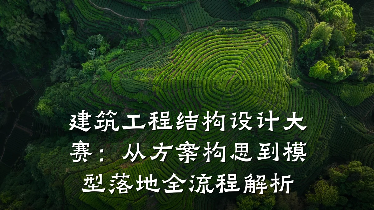 建筑工程结构设计大赛：从方案构思到模型落地全流程解析