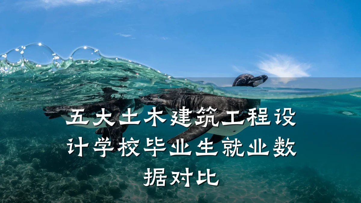 五大土木建筑工程设计学校毕业生就业数据对比