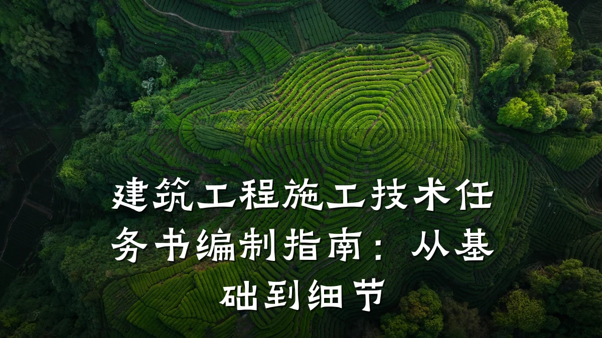 建筑工程施工技术任务书编制指南：从基础到细节