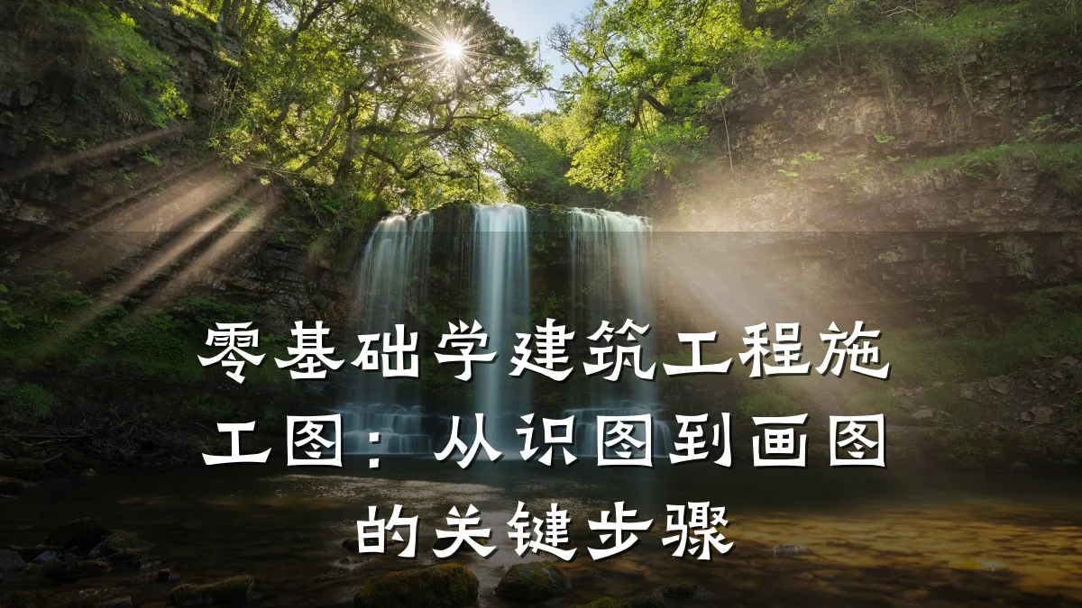 零基础学建筑工程施工图：从识图到画图的关键步骤