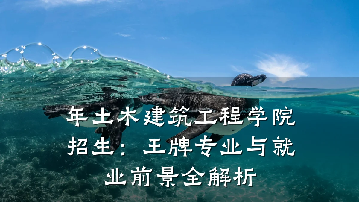 年土木建筑工程学院招生：王牌专业与就业前景全解析