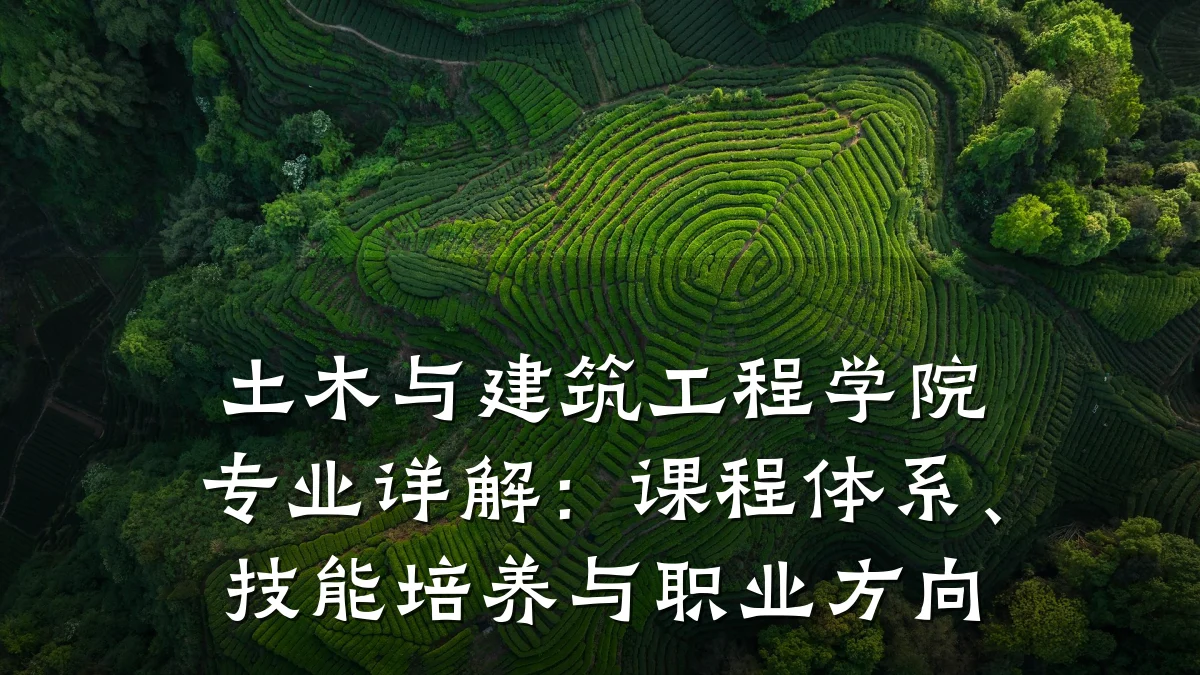 土木与建筑工程学院专业详解：课程体系、技能培养与职业方向